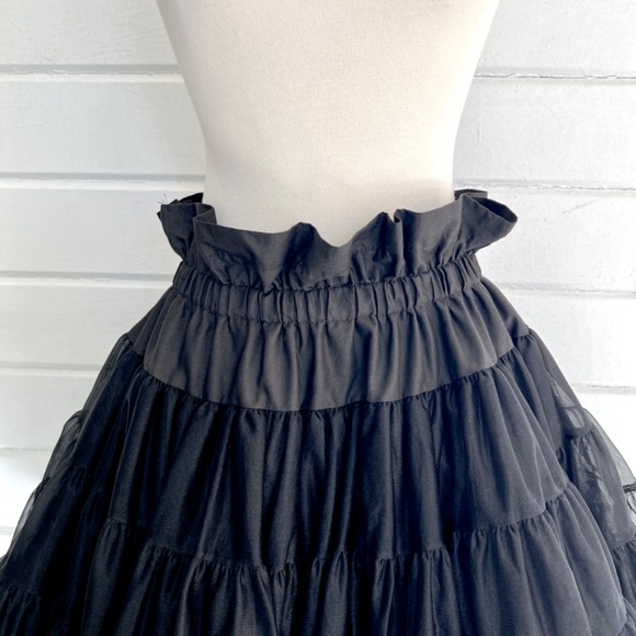 Vintage MALCO MODES Extra Full Short Petticoat  in Black - M - Picture 2 of 7